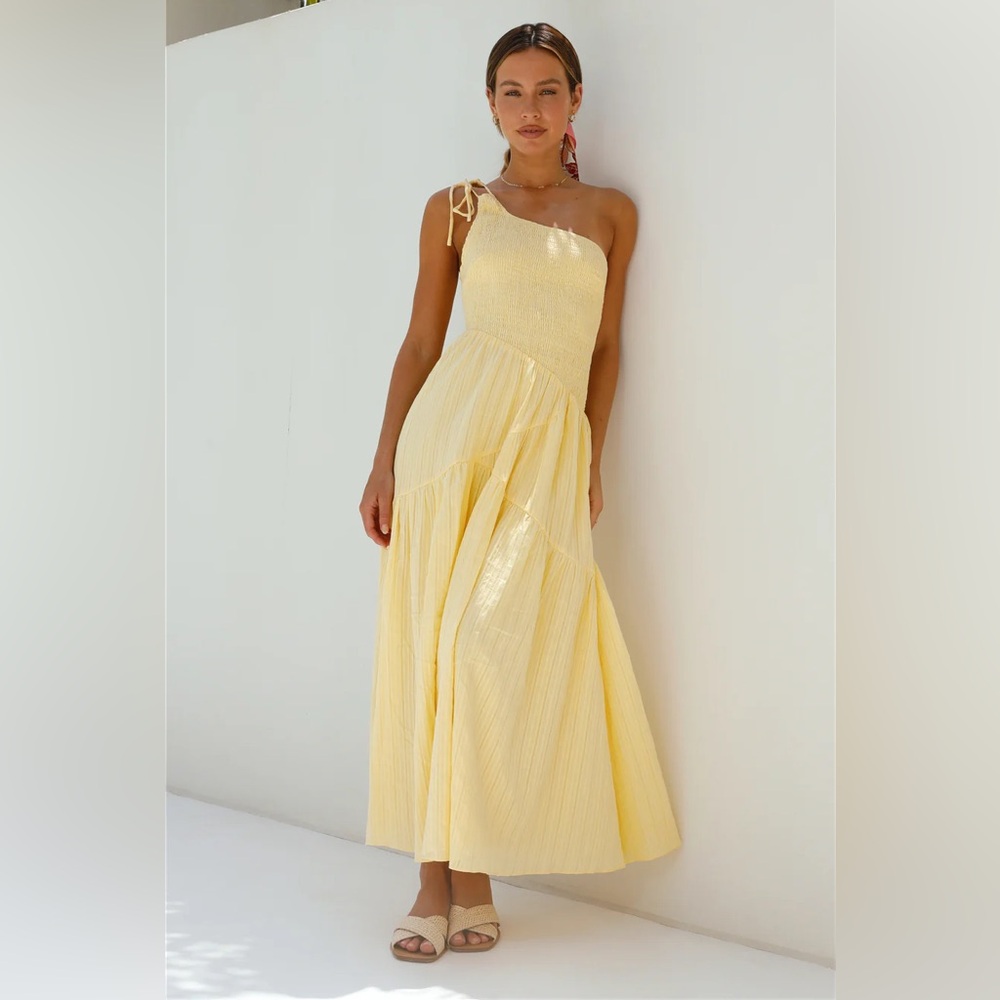 Fortunate One Beaming Hues One Shoulder Dress